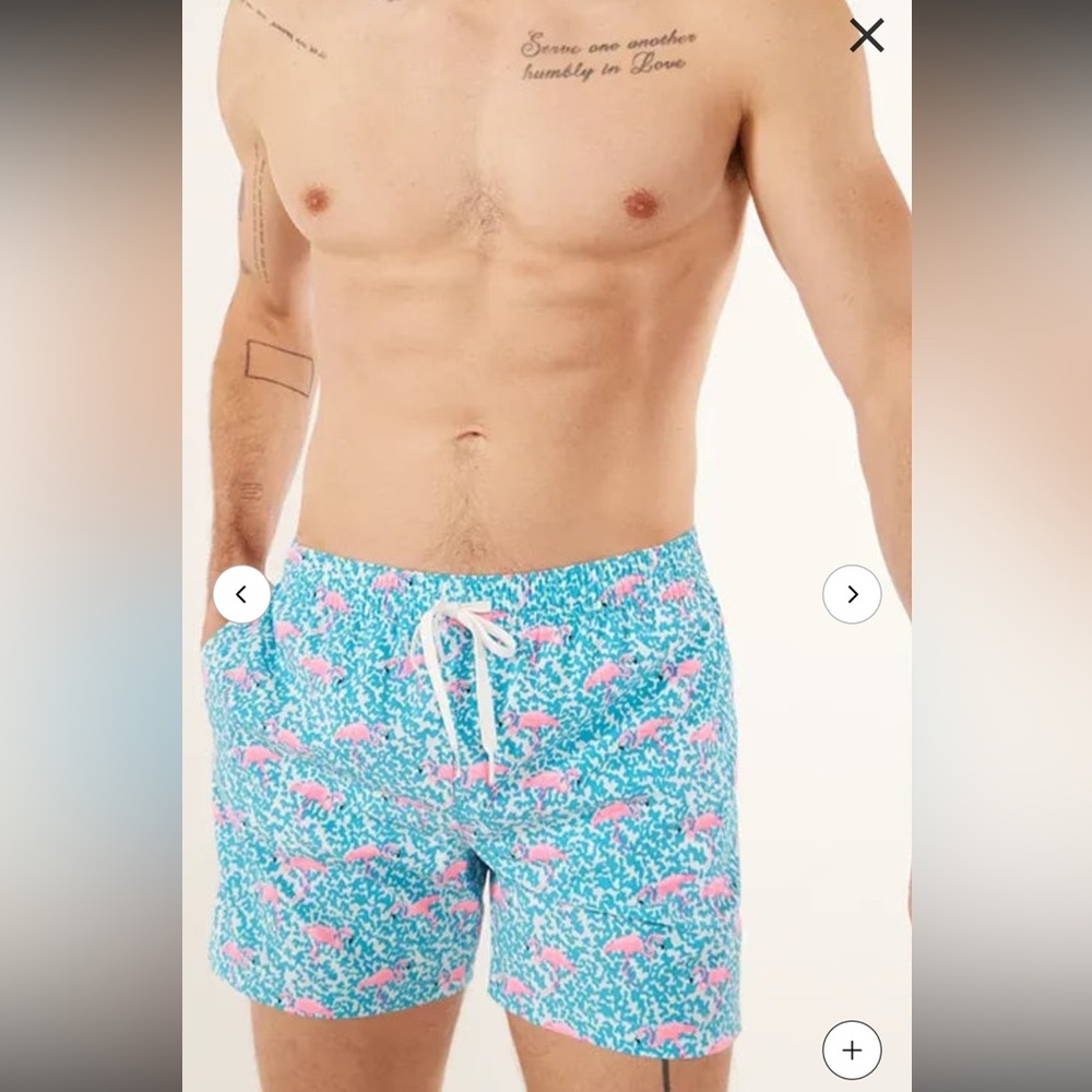 Chubbies The Domingos Are For Flamingos
Classic Swim Trunk pink blue size s/m